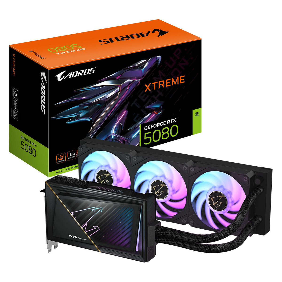 Gigabyte AORUS GeForce RTX 5080 Xtreme Waterforce (16 Go, GDDR7)