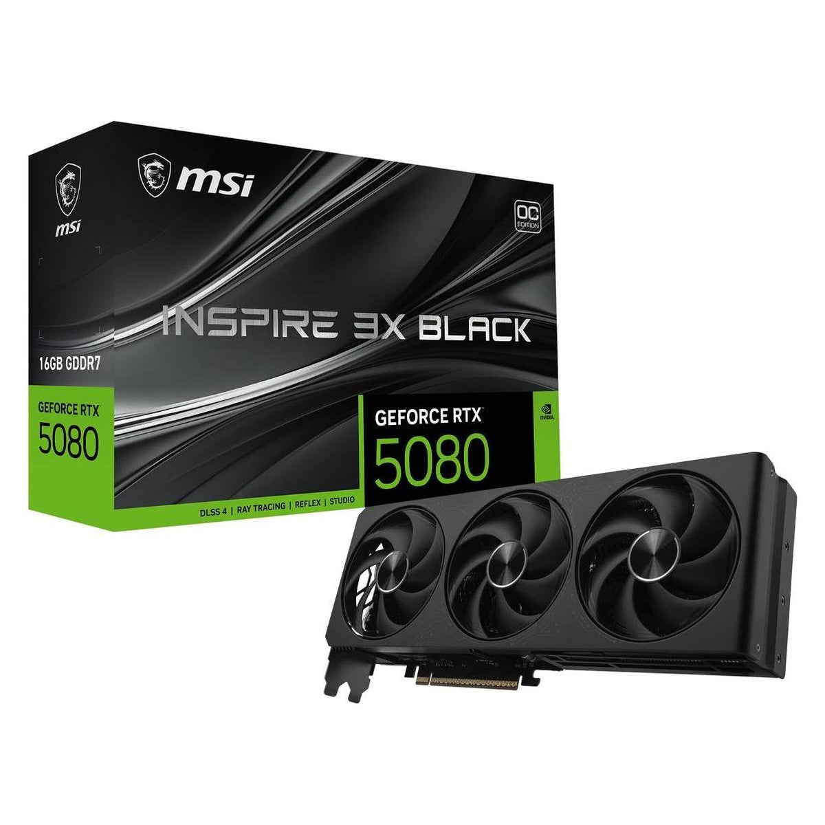 MSI GeForce RTX 5080 Inspire 3X OC (16 Go, GDDR7)