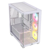 Corsair PC-Gehäuse 2800X RS-R ARGB Micro-ATX Weiss (mATX, Mini-ITX)