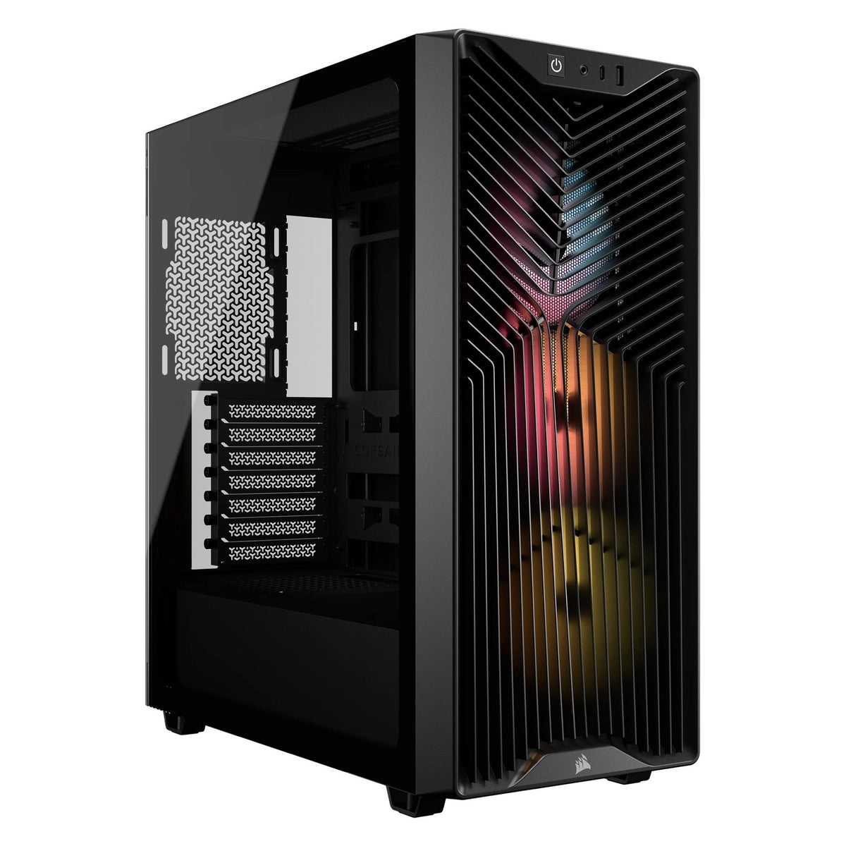 Corsair 3200D RS ARGB Mid-Tower Performance Case, Black (ATX, mATX, Mini-ITX)
