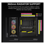 Corsair 3200D RS ARGB Mid-Tower Performance Case, Black (ATX, mATX, Mini-ITX)