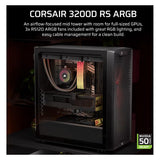 Corsair 3200D RS ARGB Mid-Tower Performance Case, Smoke (ATX, mATX, Mini-ITX)