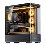 Jonsbo TK-5 Gehäuse, Midi-Tower, ATX, Tempered Glass - schwarz