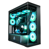 Arctic Case Xtender Vert.GPU Black Clear Glass (ATX, mATX, Mini-ITX)