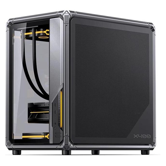 Jonsbo X400 PC-Gehäuse, Midi-Tower, ATX, Tempered Glass - grau (ATX, mATX, Mini-ITX)