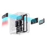 Jonsbo X400 Pro PC-Gehäuse, Midi-Tower, ATX, Tempered Glass - grau (ATX, mATX, Mini-ITX)