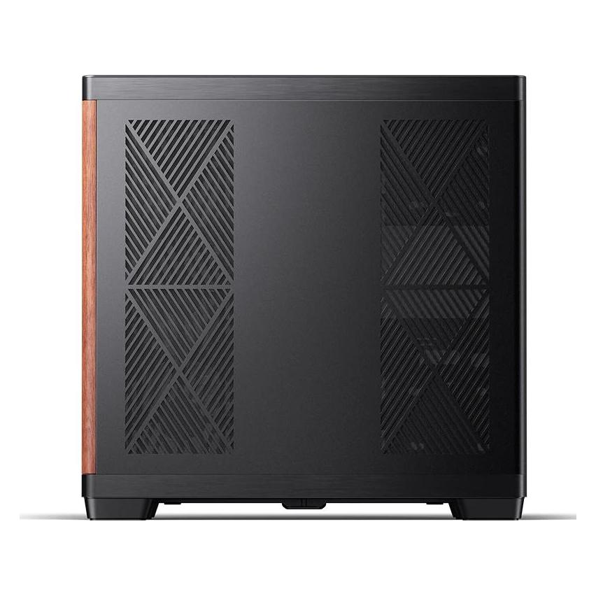Jonsbo TK-4 Wood PC-Gehäuse, Midi-Tower, ATX, Tempered Glass - schwarz (ATX, ITX, Mini-ATX)