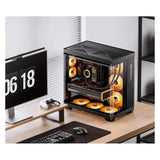 Jonsbo TK-4 Gehäuse, Midi-Tower, ATX, Tempered Glass - schwarz (ATX, ITX, Mini-ATX)
