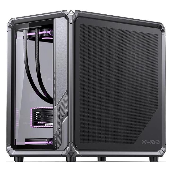 Jonsbo X400 Pro PC-Gehäuse, Midi-Tower, ATX, Tempered Glass - grau (ATX, mATX, Mini-ITX)