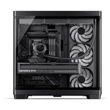 Jonsbo TK-4 Gehäuse, Midi-Tower, ATX, Tempered Glass - schwarz (ATX, ITX, Mini-ATX)