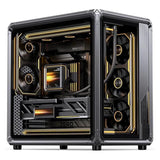 Jonsbo X400 PC-Gehäuse, Midi-Tower, ATX, Tempered Glass - grau (ATX, mATX, Mini-ITX)