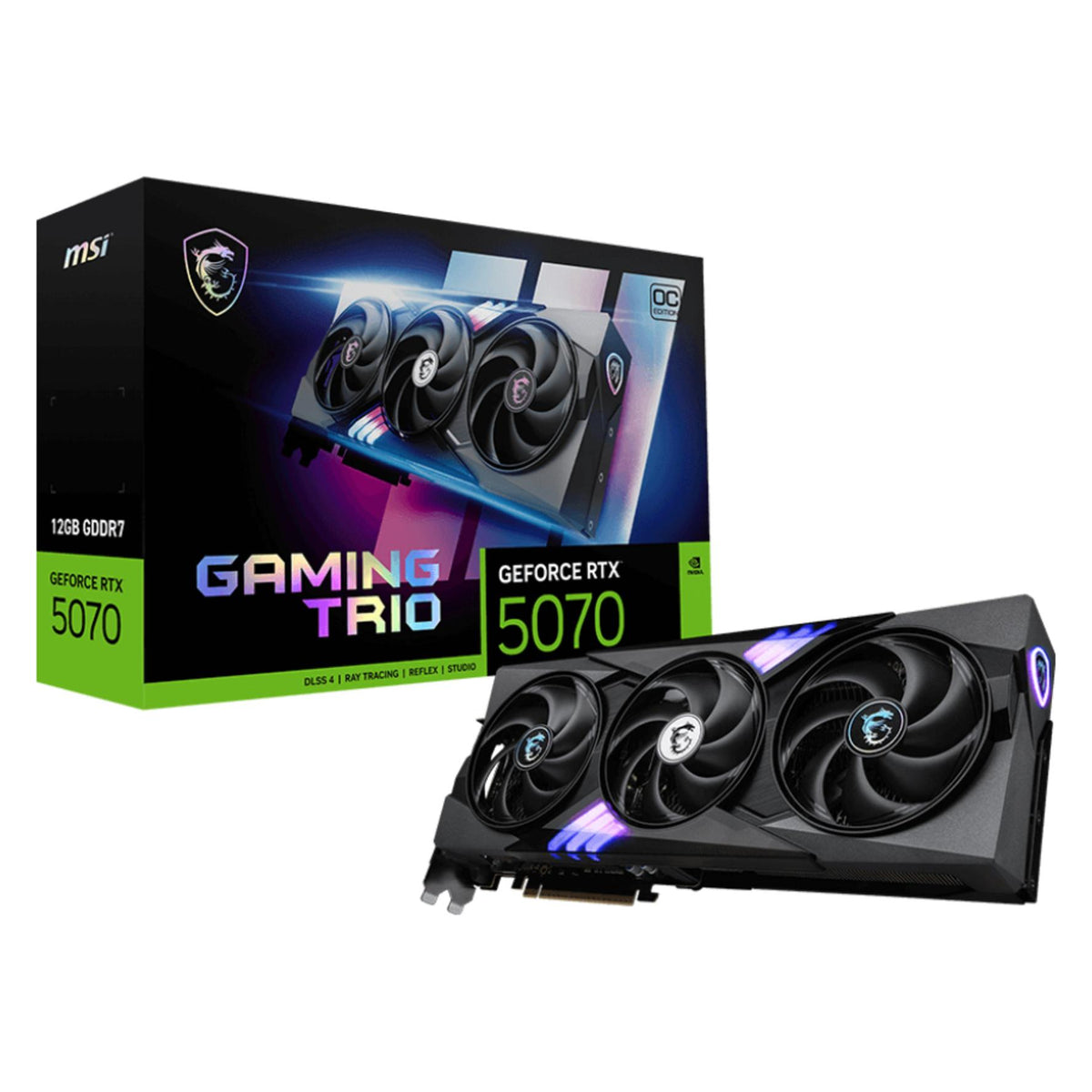 MSI GeForce RTX 5070 GAMING TRIO OC (12 Go, GDDR7)