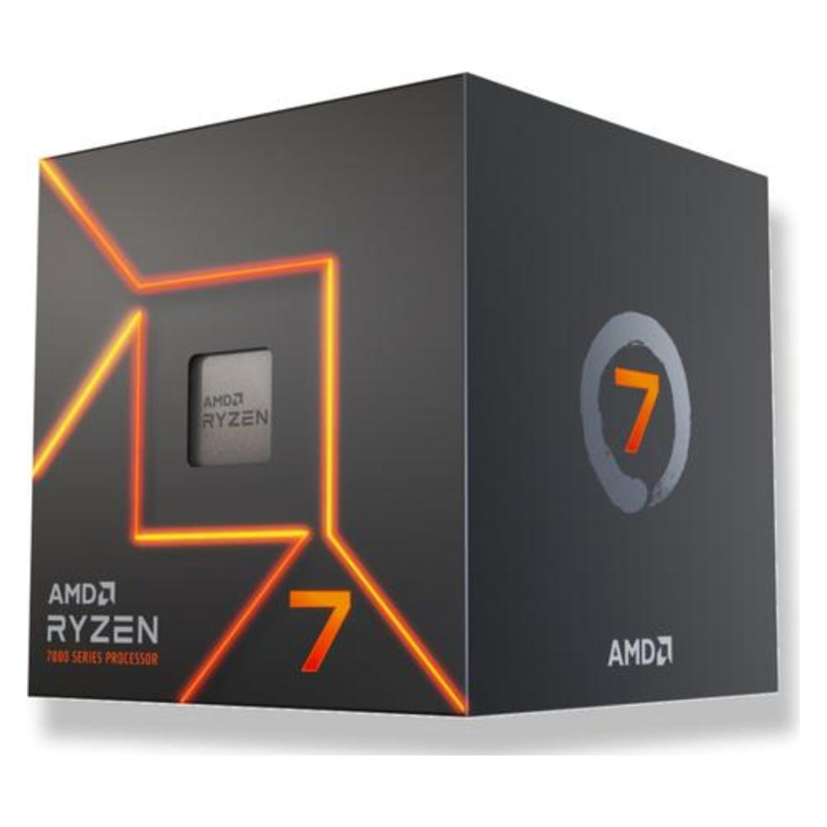 AMD Ryzen 7 7700, Ryzen™ 7, Emplacement AM5, 5 nm, Boîte,, 3,8 GHz (AM5, 3.80 GHz, 8 -Core)