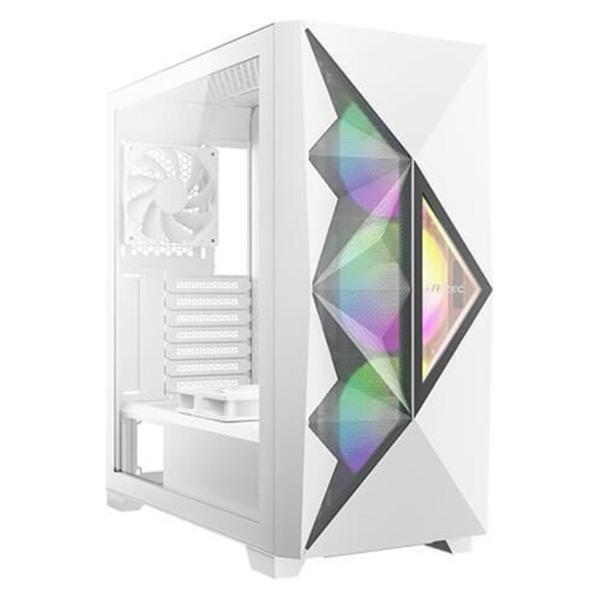 Antec Geh Gamer Dark Fleet DF800 FLUX Tour Midi blanche détail (ATX, Mini-ITX)