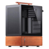 Jonsbo T7 PC-Gehäuse, Midi-Tower, mATX, Tempered Glass - schwarz (mATX, Mini-ITX)