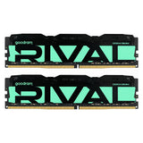 Goodram Pamięć do PC DDR4 Rival Radiant 64GB (2*32)/3200 CL18 zielona (2 x 32GB, 3200 MHz, RAM DDR4, DIMM)