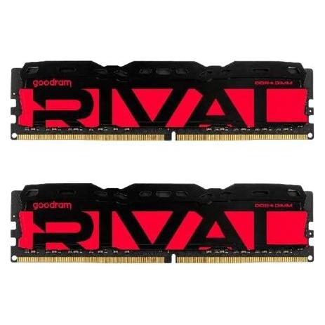 Goodram Pamięć DDR4 Rival Radiant 64GB (2*32)/3200 CL18 czerwona (2 x 32GB, 3200 MHz, RAM DDR4, DIMM)