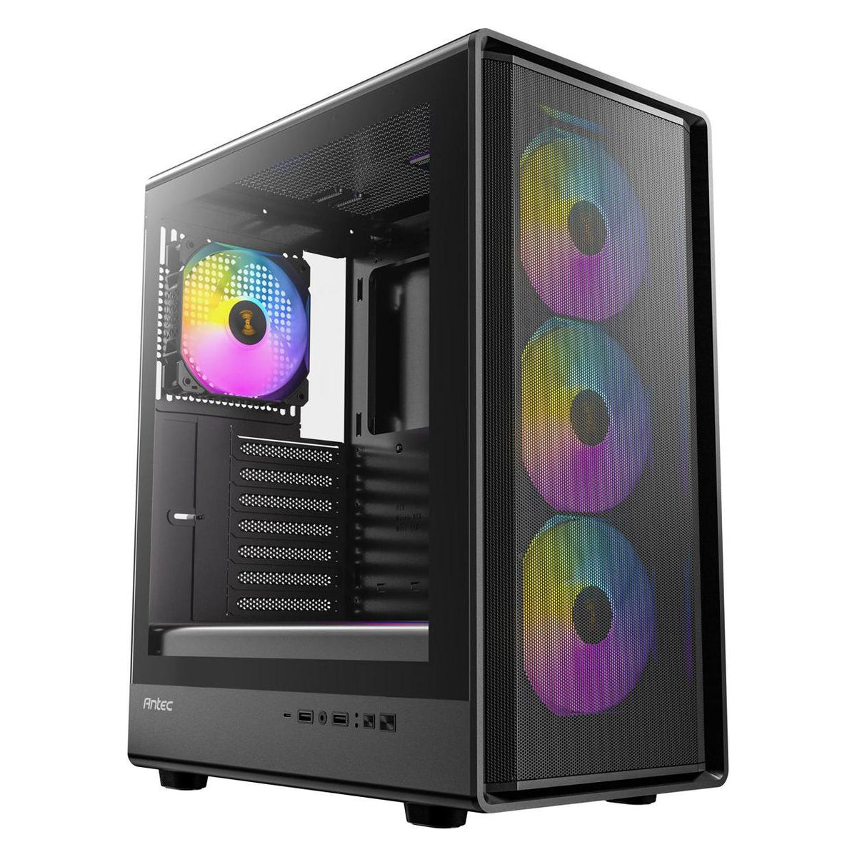 Antec Performance P6 Neo ARGB PC Gehäuse ATX Midi Tower, schwarz (0-761345-10286-5) (ATX, mATX, Mini-ITX)