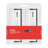 Adata DIMM 64 Go DDR4-3200 (2x 32 Go) Dual-Kit (blanc, AX4U320032G16A-DTWHD35, XPG Gammix D35, INTEL XMP) (2 x 32GB, 3200 MHz, RAM DDR4, DIMM)
