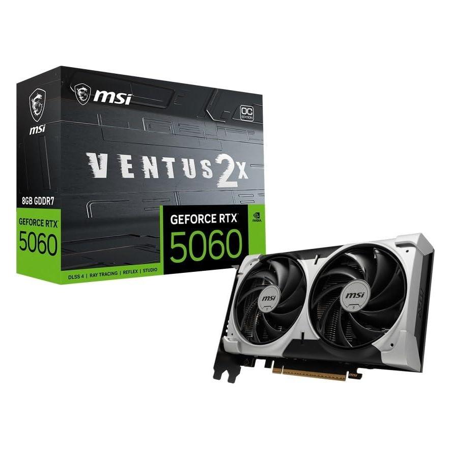 MSI RTX5060 VENTUS 2X OC V1 8GB GDDR7 HDMI 3xDP (8 Go, GDDR7)