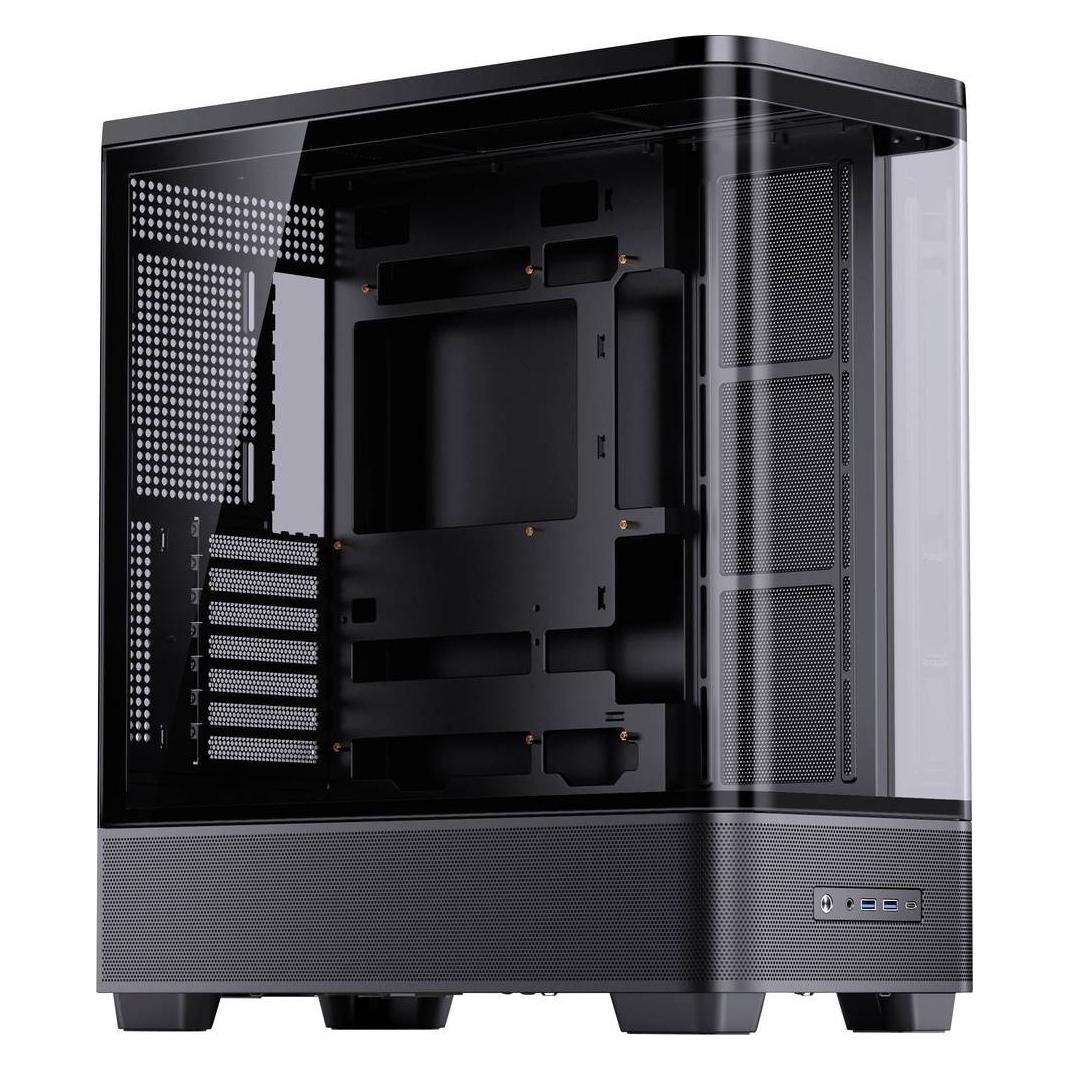 Jonsbo TK-5 Gehäuse, Midi-Tower, ATX, Tempered Glass - schwarz