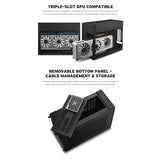 Lian-Li x DAN Cases A4-H2O PC-Gehäuse, Mini-Gehäuse, Mini-ITX, PCIe 5.0 Riser - schwarz