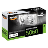 Inno3D RTX5060 Twin X2 OC WHITE 8GB GDDR7 HDMI 3xDP (8 Go, GDDR7)