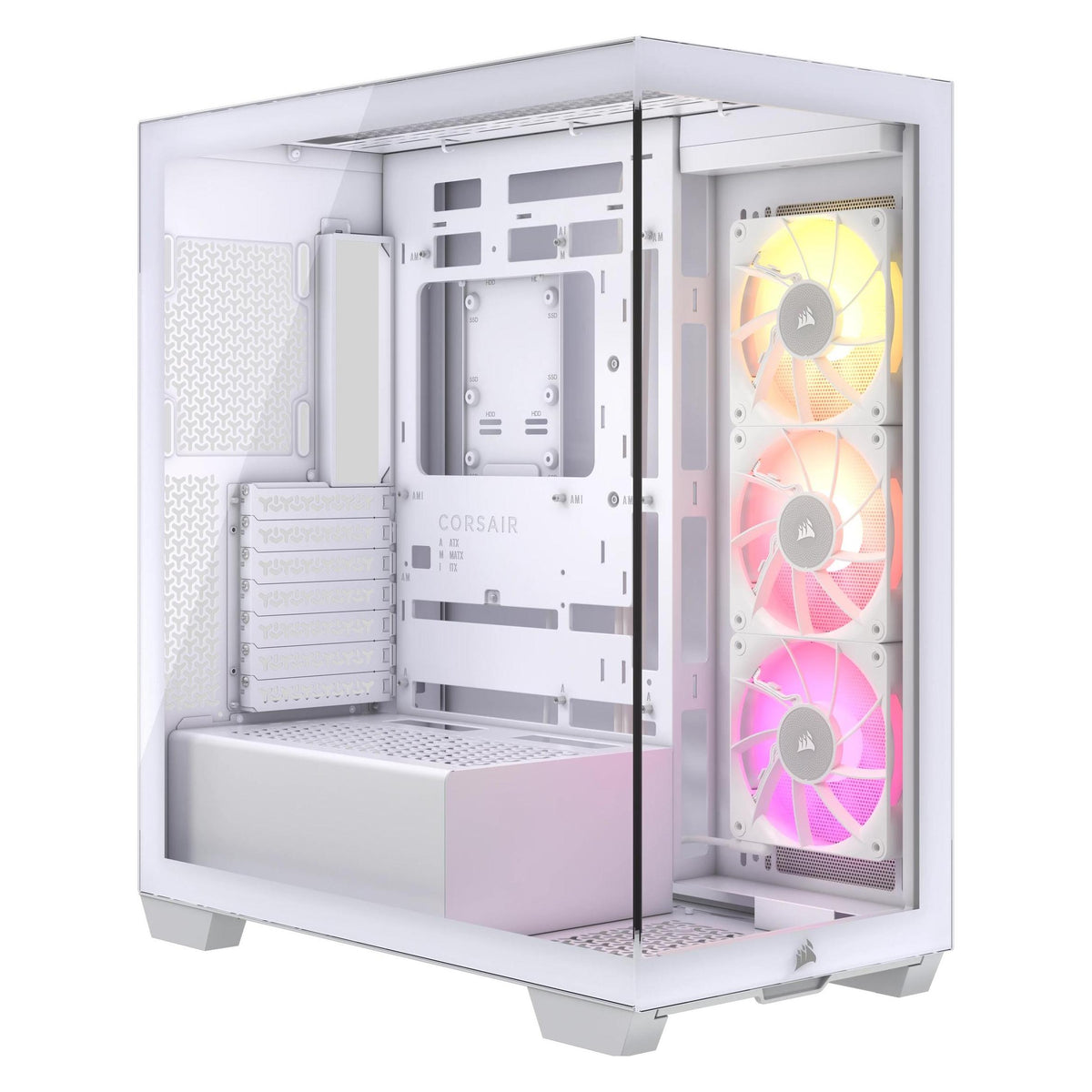 Corsair Affaire iCUE 3500X RGB Midi TG blanc BTF+ZERO (ATX, E-ATX, mATX, Mini-ITX)
