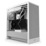 NZXT H5 Flow ( 2024 ) (blanc, verre trempé) (ATX, mATX, Micro-ITX, Mini-ITX)