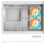 Gigabyte case GB-C201PI - Tour moyenne - 2xUSB 3.0 - 3x 120mm ARGB Fan - white (mATX, Mini-ITX)