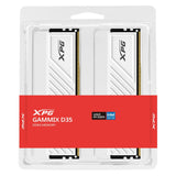 Adata DIMM 64 Go DDR4-3200 (2x 32 Go) Dual-Kit (blanc, AX4U320032G16A-DTWHD35, XPG Gammix D35, INTEL XMP) (2 x 32GB, 3200 MHz, RAM DDR4, DIMM)