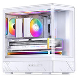 Jonsbo D200 Tour Midi, mATX, verre trempé, mini écran Temp - blanc (mATX, Mini-ITX)