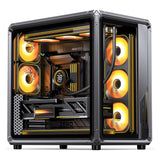 Jonsbo X400 PC-Gehäuse, Midi-Tower, ATX, Tempered Glass - grau (ATX, mATX, Mini-ITX)