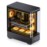 Jonsbo TK-5 Gehäuse, Midi-Tower, ATX, Tempered Glass - schwarz