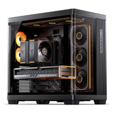 Jonsbo TK-4 Gehäuse, Midi-Tower, ATX, Tempered Glass - schwarz (ATX, ITX, Mini-ATX)