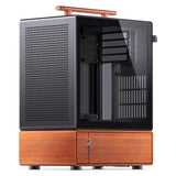 Jonsbo T7 PC-Gehäuse, Midi-Tower, mATX, Tempered Glass - schwarz (mATX, Mini-ITX)