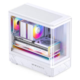 Jonsbo D200 Tour Midi, mATX, verre trempé, mini écran Temp - blanc (mATX, Mini-ITX)