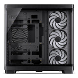 Jonsbo TK-4 Wood PC-Gehäuse, Midi-Tower, ATX, Tempered Glass - schwarz (ATX, ITX, Mini-ATX)