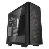 Deepcool BOÎTIER MID-TOWER CK560 Side Window, Noir, Mid-Tower, Bloc d'alimentation inclus dans Faith No. (ATX, E-ATX, mATX, Mini-ATX)