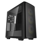 Deepcool BOÎTIER MID-TOWER CK560 Side Window, Noir, Mid-Tower, Bloc d'alimentation inclus dans Faith No. (ATX, E-ATX, mATX, Mini-ATX)