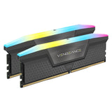 Corsair VENGEANCE RGB DDR5 6 000 MT/s 32 Go - GRIS (2 x 16GB, 6000 MHz, RAM DDR5, DIMM)