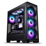 Phanteks Eclipse G400A Midi-Tower, Tempered Glass, D-RGB - schwarz (ATX, E-ATX, mATX, Mini-ITX)