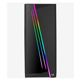 AeroCool Boitier Moyen Tour ATX Mirage V2 RGB avec panneau vitré (Noir) (ATX, mATX, Mini-ITX)