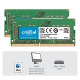 Crucial Memory for Mac (2 x 16GB, 2666 MHz, RAM DDR4, SO-DIMM)