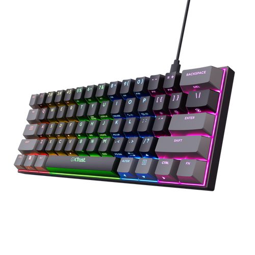 Trust GXT867 Acira 60% Mini-Gaming-Tastatur