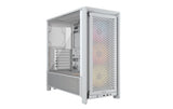Corsair Boîtier d’ordinateur Frame 4000D RS ARGB Blanc