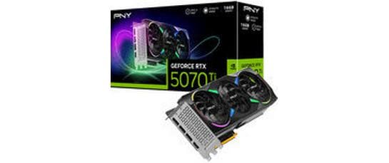 PNY GeForce RTX 5070 Ti 16 384 Mo GDDR7, ARGB, édition OC