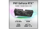 PNY GeForce RTX 5080 Slim OC à double ventilateur, 16 Go de GDDR7, DLSS 4