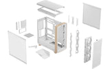 Fractal Design Summit Chalk White TG Clear Tint Blanc craie, teinte transparente TG