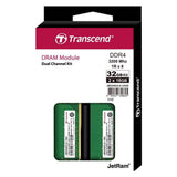 Transcend DDR4 U-DIMM, 1Rx8, kit double (2 x 16GB, 3200 MHz, RAM DDR4)